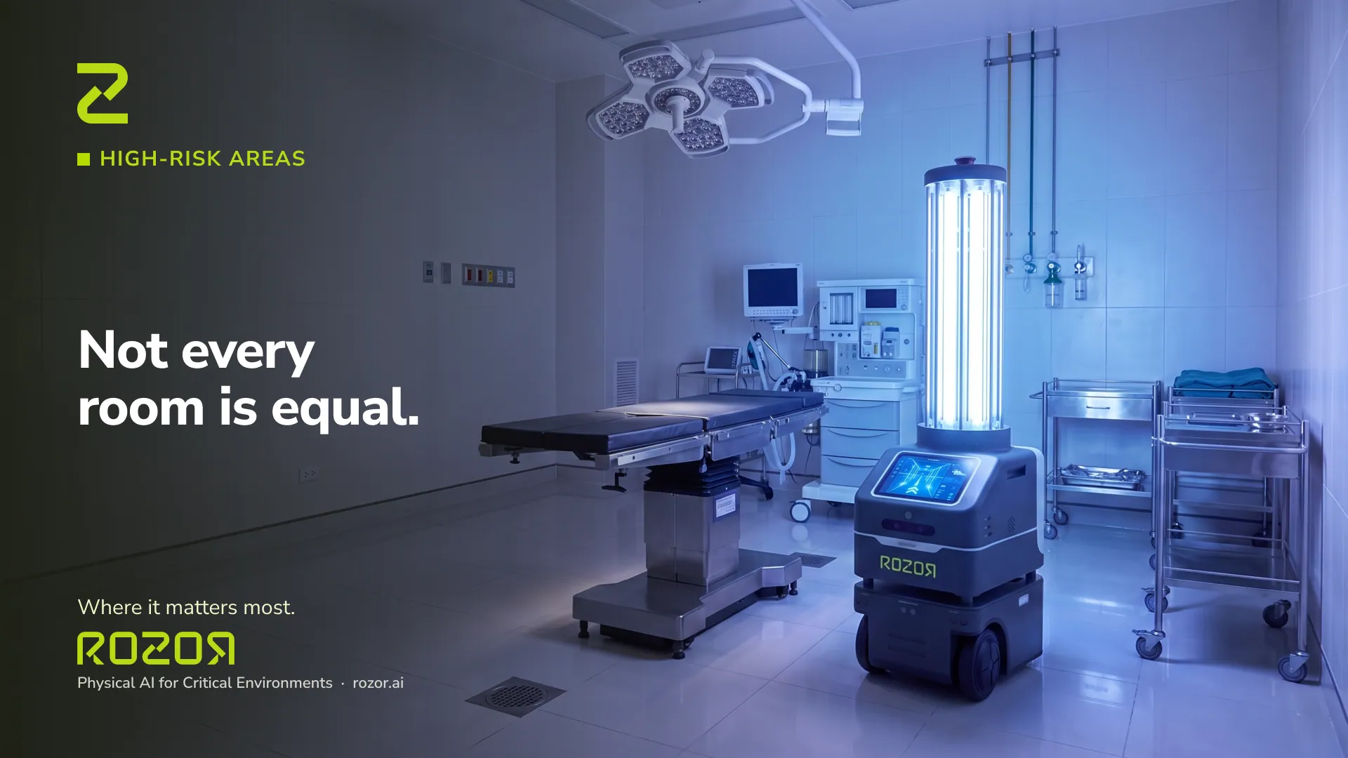 Where terminal disinfection matters most: the high-risk areas — ROZOR