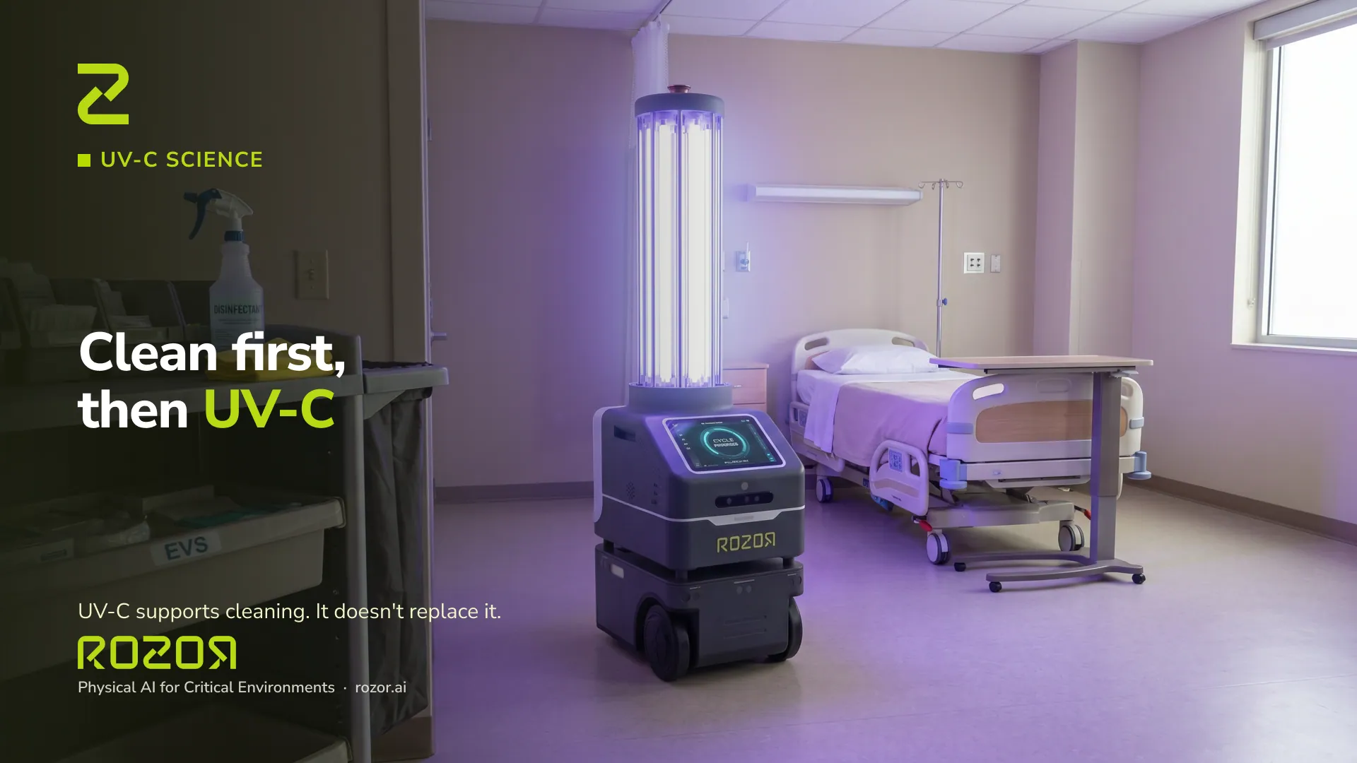 UV-C vs chemical disinfection: how they differ (and work together) — ROZOR